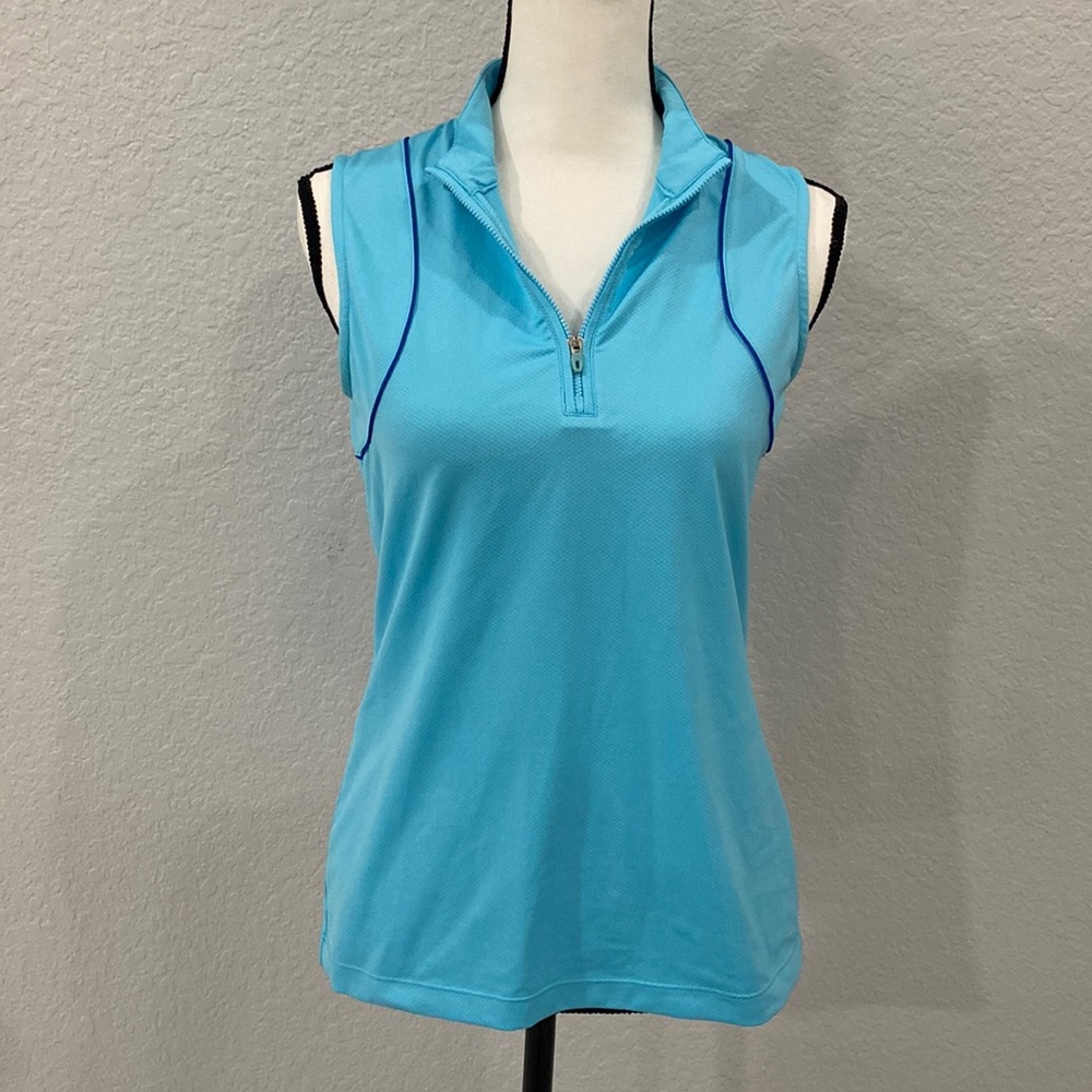 EP Pro Aqua Blue Golf / Tennis Sports Tank Top
